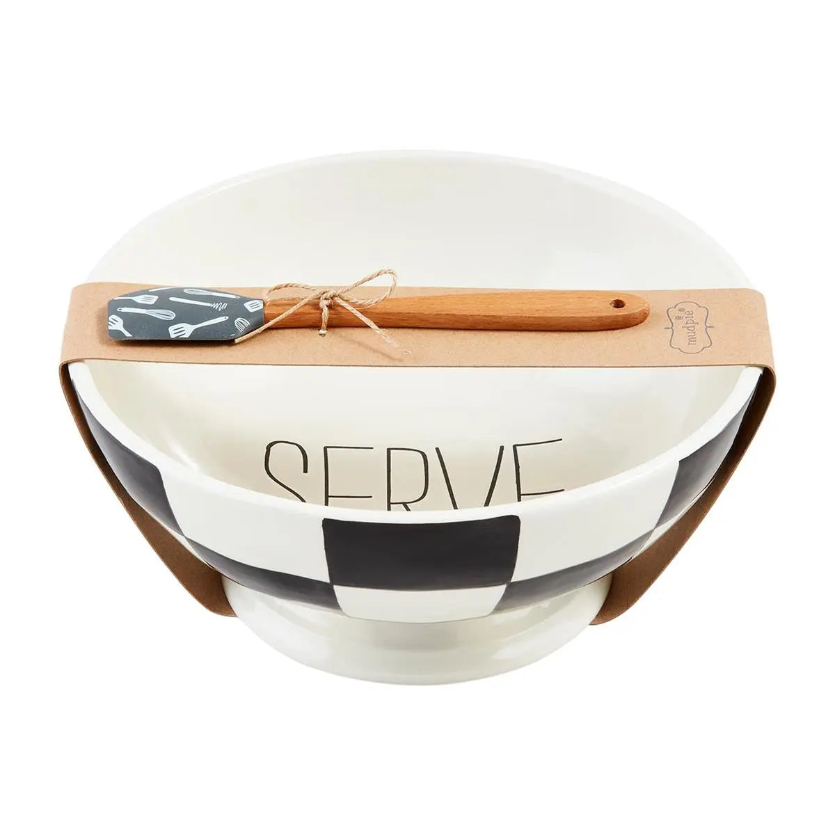 Mud Pie - Serve Checkered Bowl Set