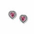 Shimmer Heart Pink Mini Post Earrings