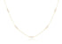 15" Choker Simplicity Chain Gold - 4mm Pearl Necklace Front View