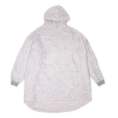 Simply Southern Hoodie Poncho in heather gray pattern.