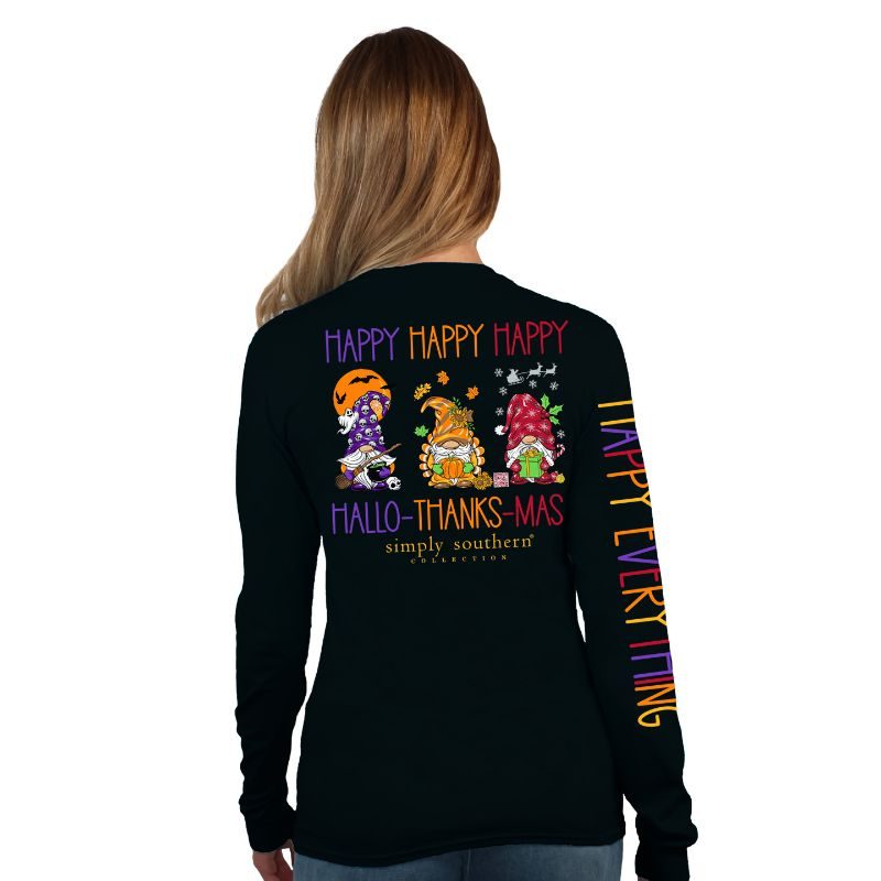 Simply Southern Happy Hallo-Thanks-Mas Long Sleeve - simply Southern