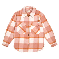 A Shacket Jacket from Simply Southern in the color orange.