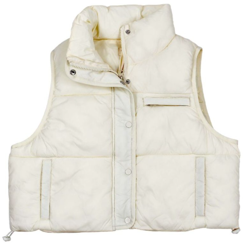 Simply Southern women's vest in color ivory.