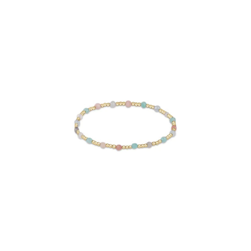 Enewton Gemstone Gold Sincerity Pattern 3mm Bead Bracelet - Hot Mess