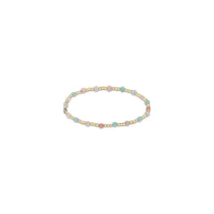 Enewton Gemstone Gold Sincerity Pattern 3mm Bead Bracelet - Hot Mess