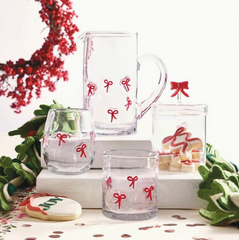 Dof Icon Glass - Red Bow