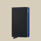 Slimwallet Matte-Black & Blue