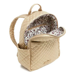 Small Backpack Champagne Gold Pearl Pattern View