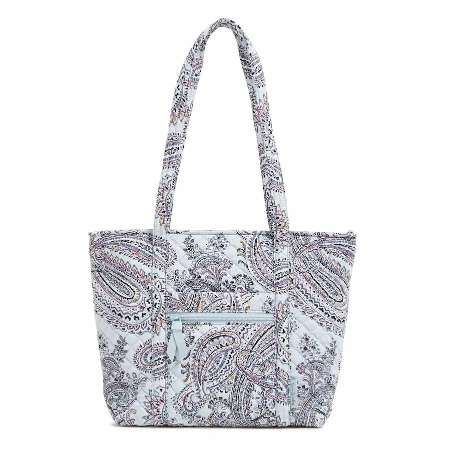 Small Vera Tote Bag in Soft Sky Paisley pattern - 1