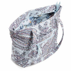 Small Vera Tote Bag in Soft Sky Paisley pattern - 2