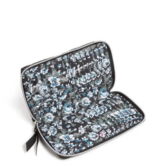 RFID Large Smartphone Wristlet Black Open View