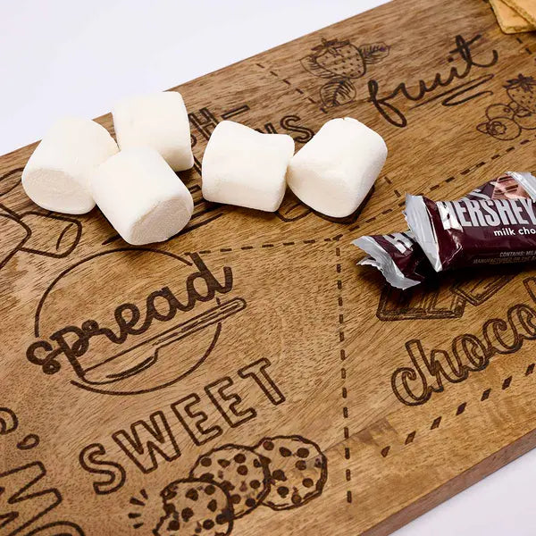 Mud Pie S'More Serving Board Set