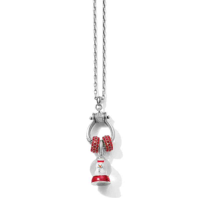 Snowglobe Snow Man Charm