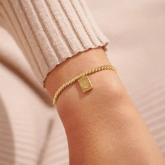 A Little So Loved So Missed- Gold Bracelet Wrist View 