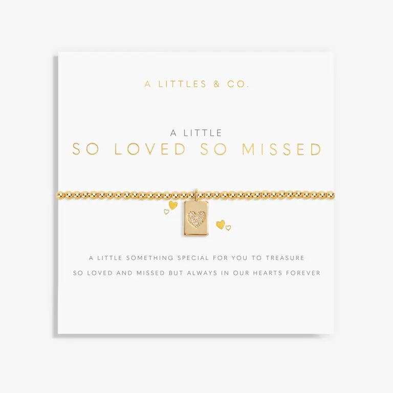 A Little So Loved So Missed- Gold Bracelet Card View 