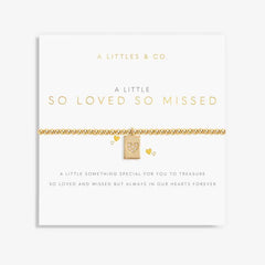 A Little So Loved So Missed- Gold Bracelet Card View 