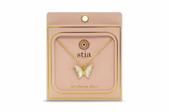 Stia Jewelry Spread Your Wings Butterfly Gold Necklace.