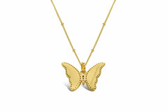 Stia Jewelry Spread Your Wings Butterfly Gold Necklace.