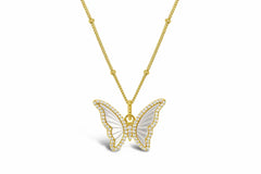 Stia Jewelry Spread Your Wings Butterfly Gold Necklace.