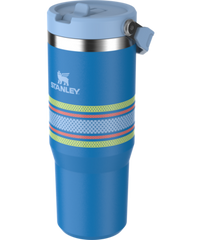 The IceFlow™ Flip Straw Tumbler 30 oz in Azure Mesh.