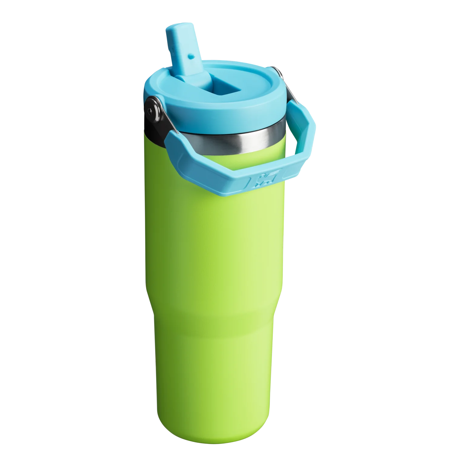 The IceFlow™ Flip Straw Tumbler 30 oz in Bright Lime.