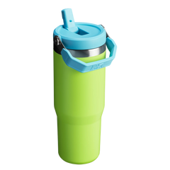 The IceFlow™ Flip Straw Tumbler 30 oz in Bright Lime.