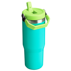 The IceFlow™ Flip Straw Tumbler 30 oz in Tropical Teal.