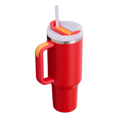 The Quencher H2.O FlowState™ Tumbler 40 oz in the color Chili.