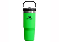 The IceFlow™ Flip Straw Tumbler 30 oz - Neon Green - Stanley Drinkware