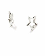 Star Huggie Earrings in Silver from Kendra Scott