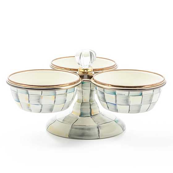 Sterling Check Enamel Triplicity from Mackenzie-Childs.