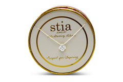 Stia Jewelry - Itty Bitty Pretties - CZ Clover Necklace