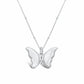 Stia Jewelry Spread Your Wings Butterfly Silver Necklace.