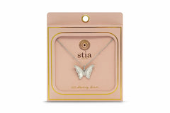 Stia Jewelry Spread Your Wings Butterfly Silver NecklaceStia Jewelry Spread Your Wings Butterfly Silver Necklace.