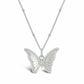 Stia Jewelry Spread Your Wings Butterfly Silver Necklace.