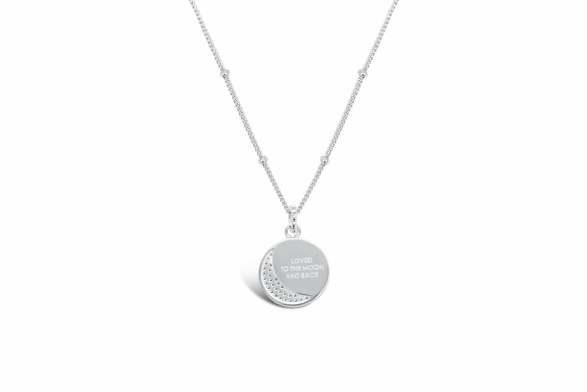 Stia Jewelry Sun and Moon Silver Necklace.