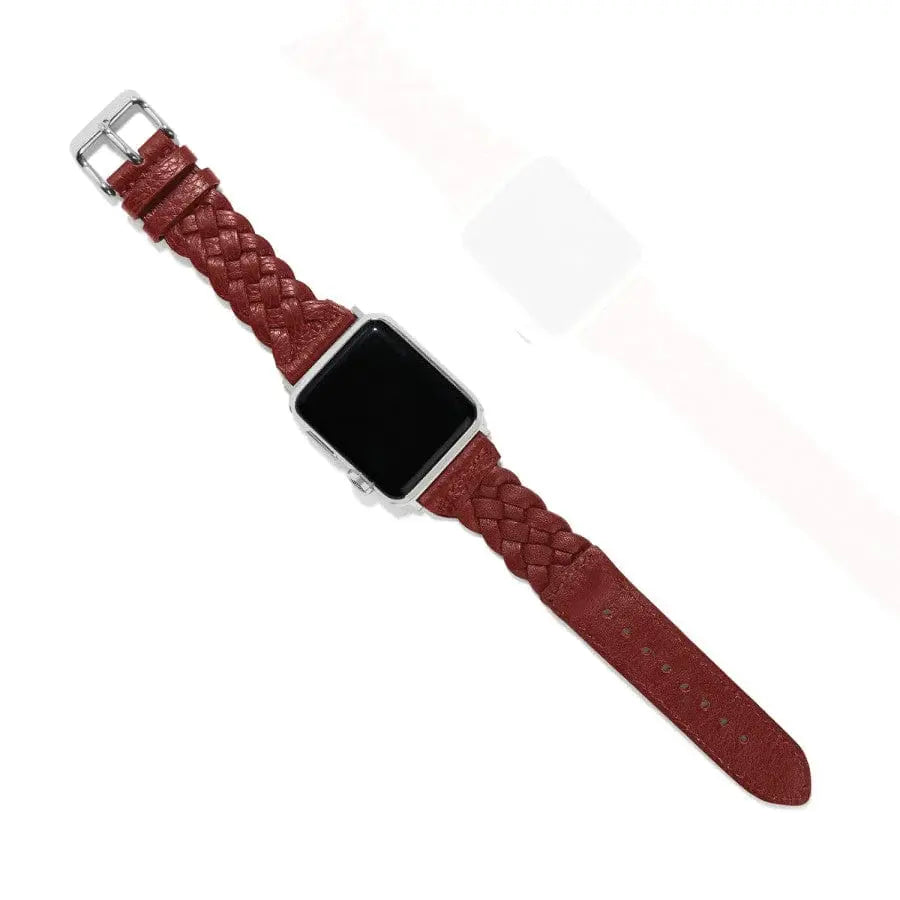 Sutton Braided Leather Watch Band Front View