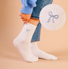 Embroidered Crew Socks