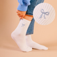 Embroidered Crew Socks
