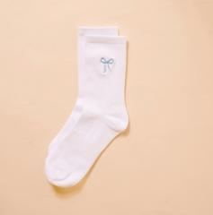 Embroidered Crew Socks