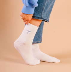 Embroidered Crew Socks