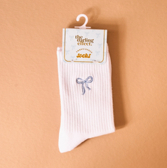 Embroidered Crew Socks