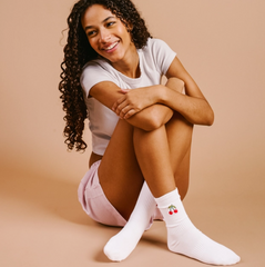 Embroidered Crew Socks