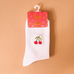 Embroidered Crew Socks