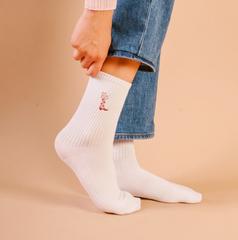 Embroidered Crew Socks