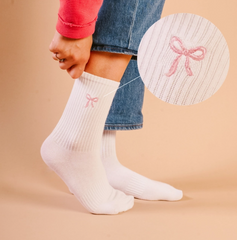 Embroidered Crew Socks