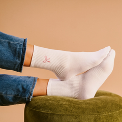 Embroidered Crew Socks