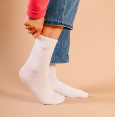 Embroidered Crew Socks