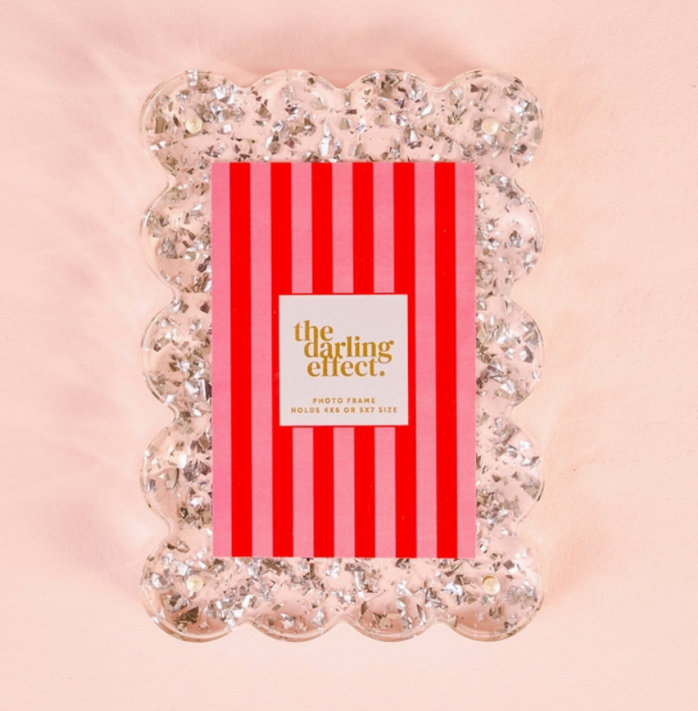 Rectangle Scalloped Acrylic Frame