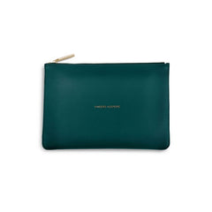 Finders Keepers the Perfect Pouch Teal Front View